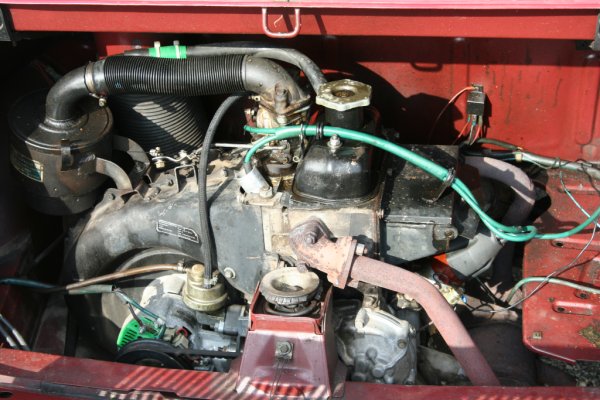 Motorraum Fiat 126 fsm Bambino