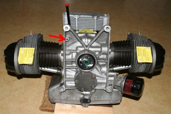 2CV 602ccm Motor Rückansicht